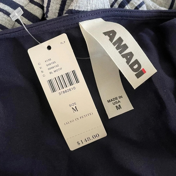 New Anthro Amadi Deryn Tie Front Midi Dress - Picture 2 of 10